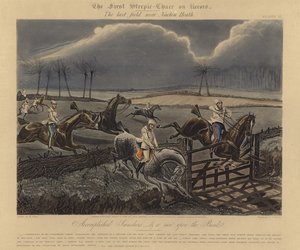 The First Steeple Chase on Record by Henry Thomas Alken